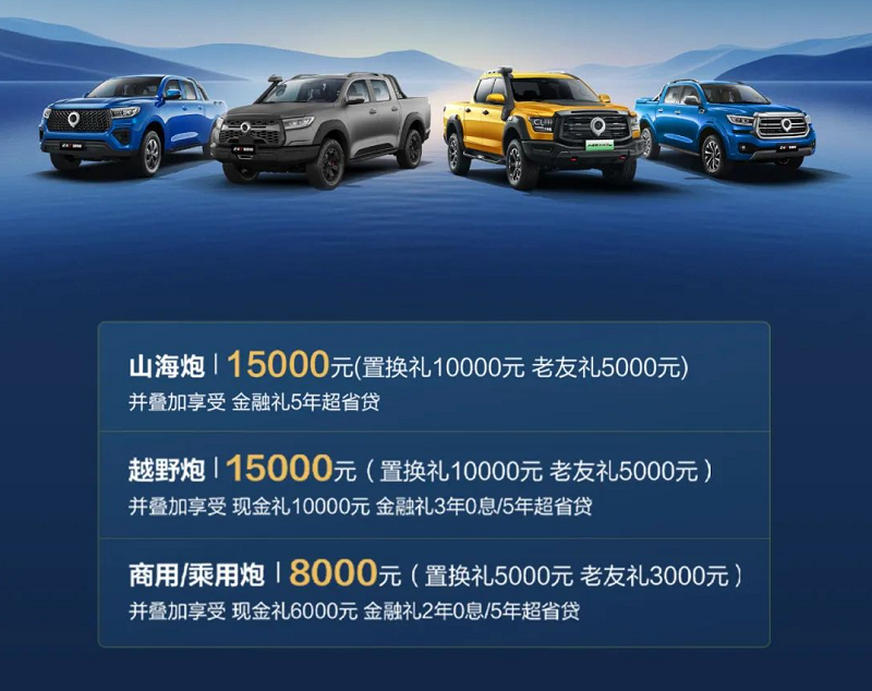 19130109a03e2317178838.png 長城炮推六周年福利 置換疊加“老友禮”最高省1.5萬